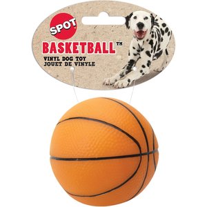 Ethical Pet Vinyl Basketball Squeaky Dog Chew Toy, Color Varies, 3-in