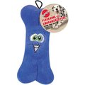 Ethical Pet Bones & Emboidered Face Stuffing-Free Squeaky Plush Dog Toy, Color Varies