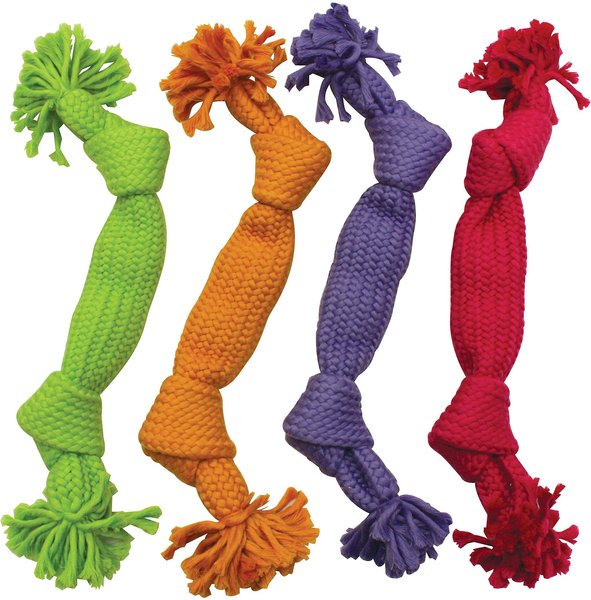 Ethical Pet Super Squeak Rope Dog Toy, Color Varies, 14-in slide 1 of 1