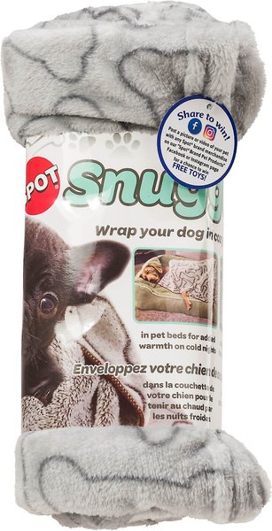 Ethical Pet Snuggler Patterned Dog Blanket, Gray, 40-in slide 1 of 1