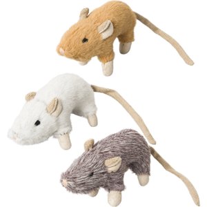 Ethical Pet House Mouse Helen Cat Toy, Color Varies, 4-in