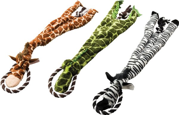 Ethical Pet Skinneeez Tugs Jungle Stuffing-Free Squeaky Plush Dog Toy, Color Varies slide 1 of 4