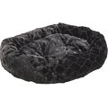 Ethical Pet Sleep Zone Diamond Cut Lounger Bolster Dog Bed, Black, 27-in