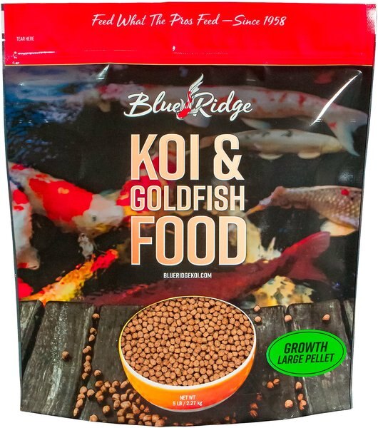 Blue Ridge Koi & Goldfish Large Pellet Growth Formula Koi & Goldfish Food, 5-lb bag slide 1 of 2