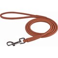 CollarDirect Rolled Leather Dog Leash, Brown, X-Large: 6-ft long, 1/2-in wide