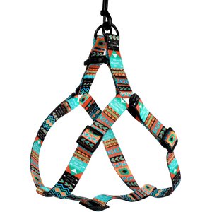 CollarDirect Tribal Aztec Nylon Step In Back Clip Dog Harness, Pattern 2, Small: 16 to 21-in chest