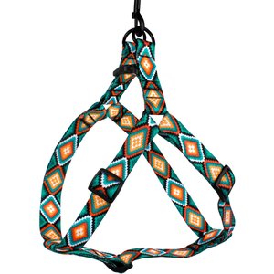 CollarDirect Tribal Aztec Nylon Step In Back Clip Dog Harness, Pattern 3, Small: 16 to 21-in chest