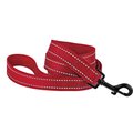 CollarDirect Reflective Nylon Dog Leash, 5-ft, Red, Small