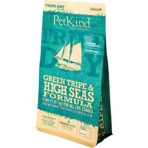 PetKind Green Tripe & High Seas Formula Dry Cat Food, 4-lb bag