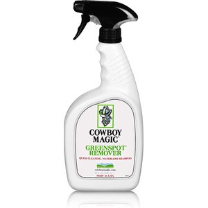 Cowboy Magic GreenSpot Remover Waterless Shampoo Pet Spray, 32-oz bottle