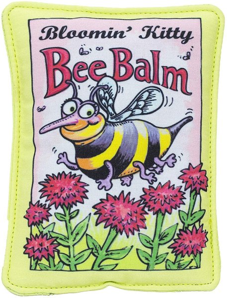FUZZU Bloomin' Kitty Bee Balm Seed Packet Cat Toy slide 1 of 3