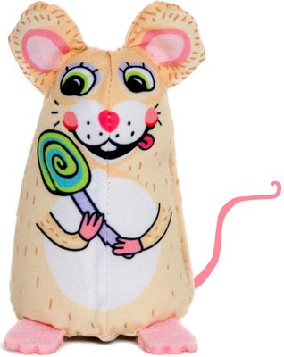 FUZZU Sweet Baby Mice Lolli Mouse with Organic Catnip Cat Toy, slide 1 of 1