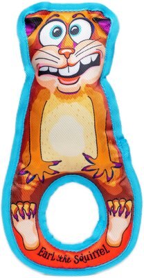 FUZZU Grab Nabbers Earl the Squirrel Squeaker Dog Toy, slide 1 of 1