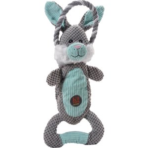 Charming Pet Scrunch Bunch Bunny Squeaky Plush Dog Toy