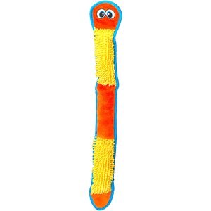 Outward Hound Invincibles Squeaky Stuffing-Free Plush Dog Toy, Nubby Snake