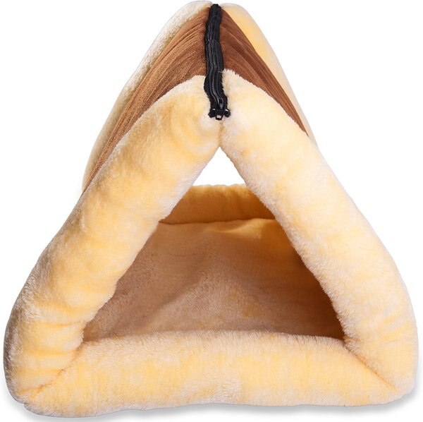 Paws & Pals 2-in-1 Indoor Fleece Pyramid Cat Bed slide 1 of 7