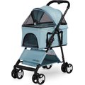 Paws & Pals 2-in-1 Detachable Dog & Cat Stroller & Carrier, Blue