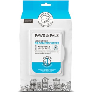 Paws & Pals Unscented Aloe Vera & Witch Hazel Cleaning & Grooming Dog & Cat Wipes, 120 count
