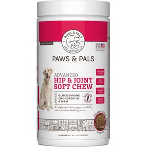 Paws & Pals Advanced Hip & Joint Soft Chews Dog Supplement, 240 count