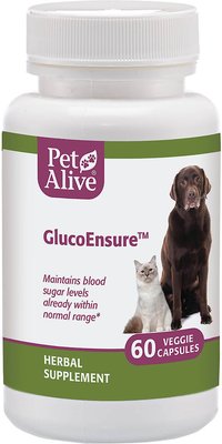 PetAlive GlucoEnsure Blood Sugar Support Dog & Cat Supplement, 60 count, slide 1 of 1