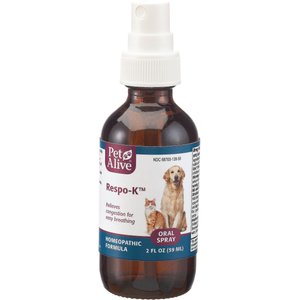 PetAlive Respo-K Homeopathic Medicine for Respiratory Infections for Cats & Dogs, 2-oz bottle