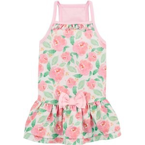 Frisco Pink Floral Dog & Cat Dress, Small