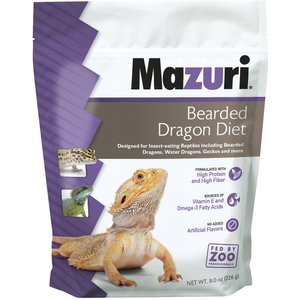 Mazuri Bearded Dragon Food, 8-oz bag