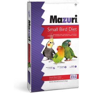 Mazuri Small Bird Food, 25-lb bag