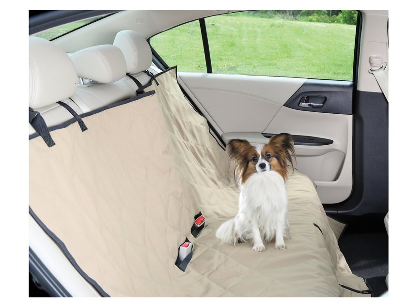 Etna Quilted Pet Seat Cover Tan, Animal Planet Bench Car Seat Cover
