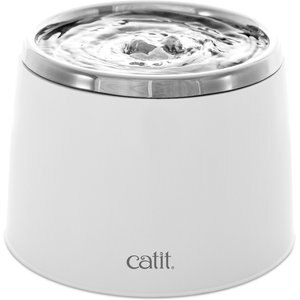 Catit Fresh & Clear Stainless Steel Top Cat Fountain, 64-oz