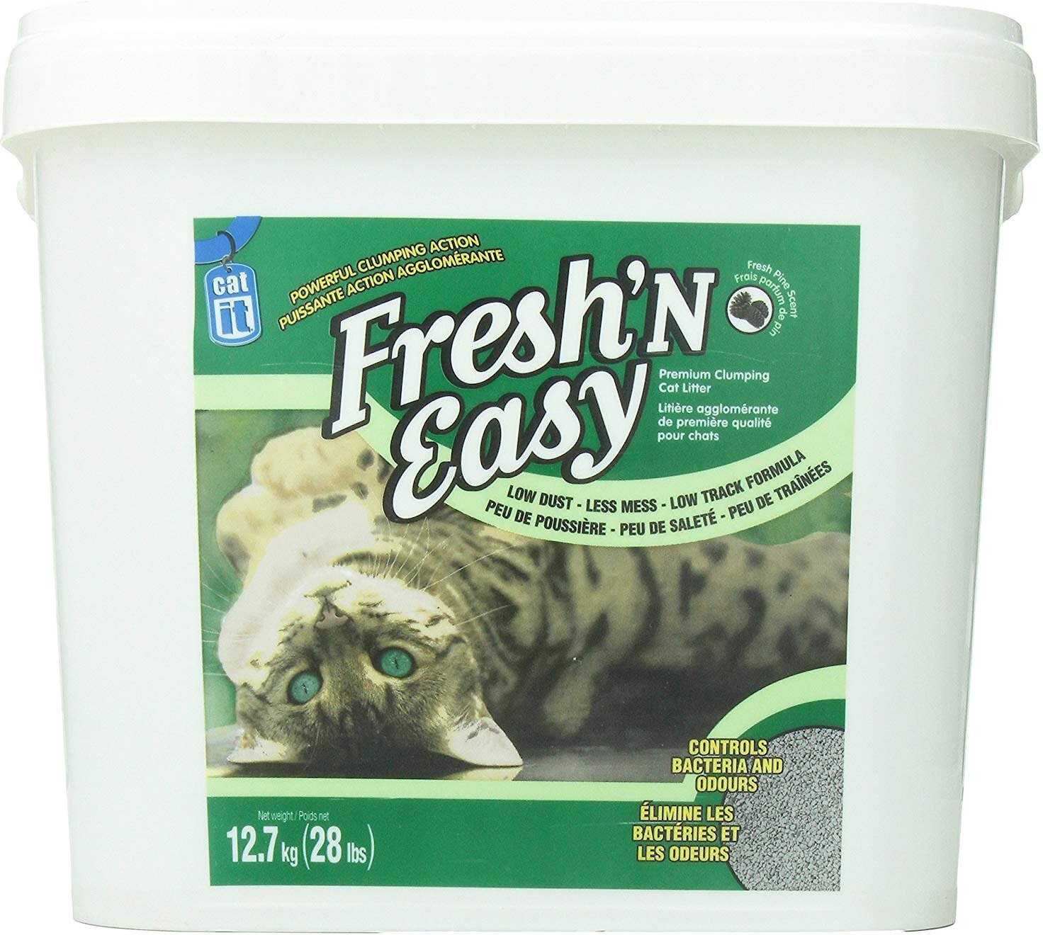Catit Easy Clumping Fresh Pine Scent Cat Litter, 28lb box