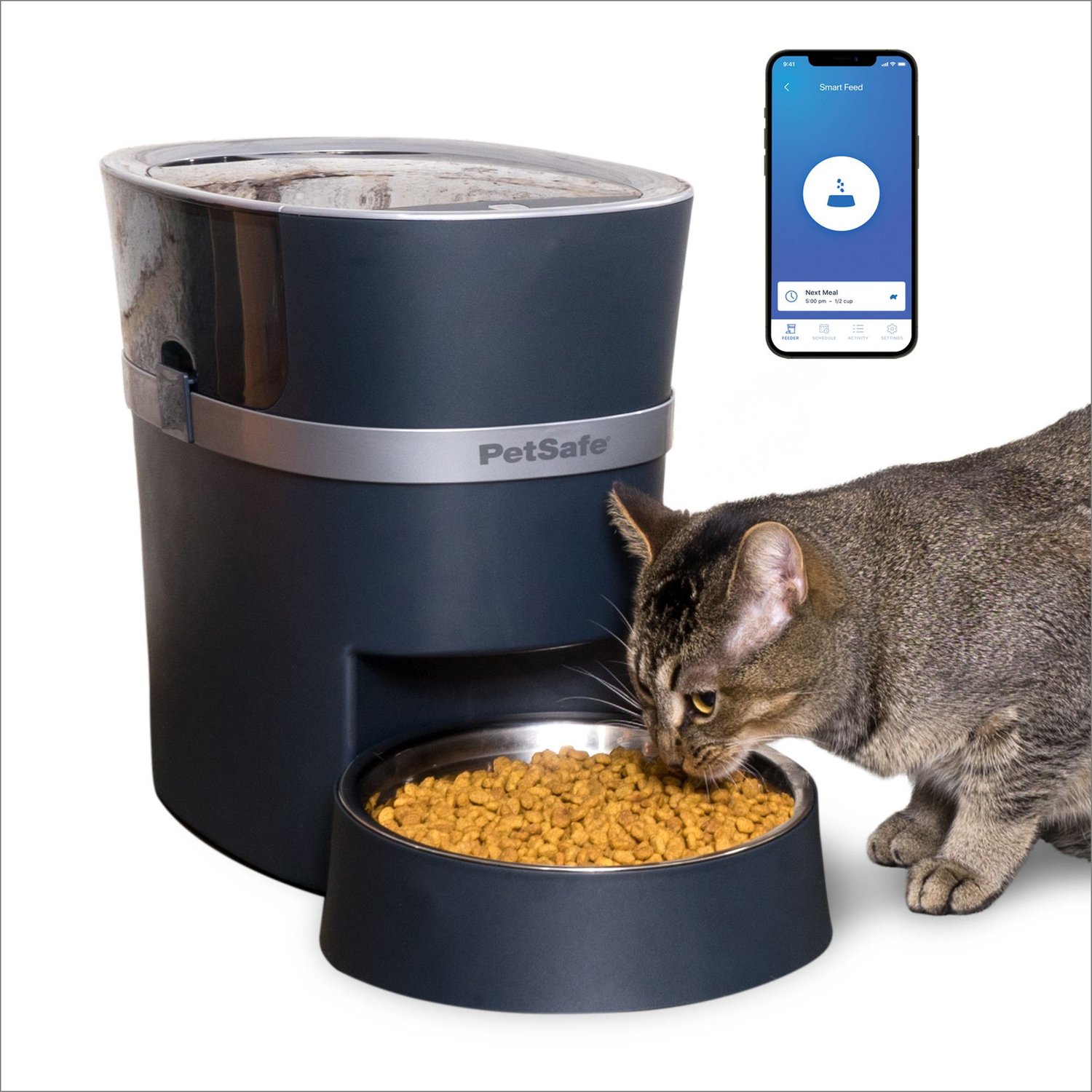 PETSAFE Smart Feed 2.0 Automatic Dog & Cat Feeder, Blue - Chewy.com