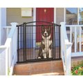 Carlson Pet Products Weatherproof Outdoor Walk-Thru Dog Gate, Black