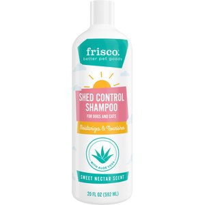 Frisco Shed Control Cat & Dog Shampoo with Aloe, 20-oz bottle