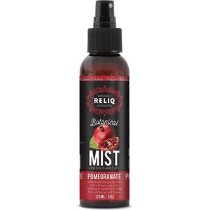 RELIQ Aroma SPA Botanical Mist Pomegrante Dog & Cat Spray, 4-oz bottle