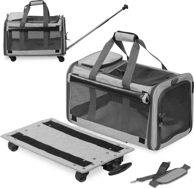KOPEKS Detachable Wheel Dog & Cat Carrier Bag, slide 1 of 1