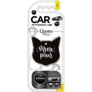 Aroma Car Quotes Series Black Car Air Freshener