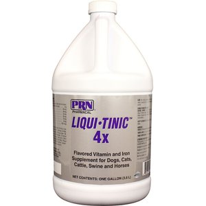 PRN Pharmacal Liqui-Tinic 4X Liquid Supplement, 1-gal bottle