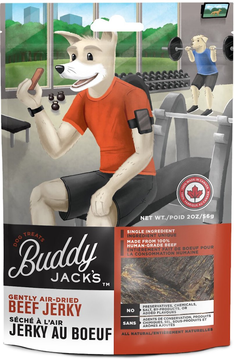 Buddy Jack S Beef Jerky Dog Treats 2 Oz Bag Chewy Com