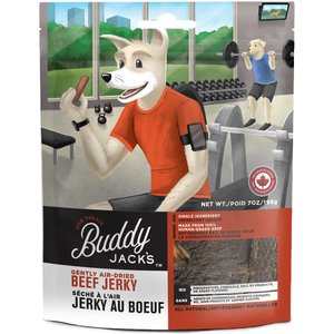Buddy Jack's Beef Jerky Human-Grade Dog Treats, 7-oz bag