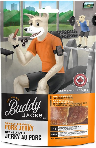 Buddy Jack's Pork Jerky Human-Grade Dog Treats, 2-oz bag slide 1 of 7