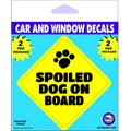 Imagine This Company "Spoiled Dog On Board" Car Window Decal