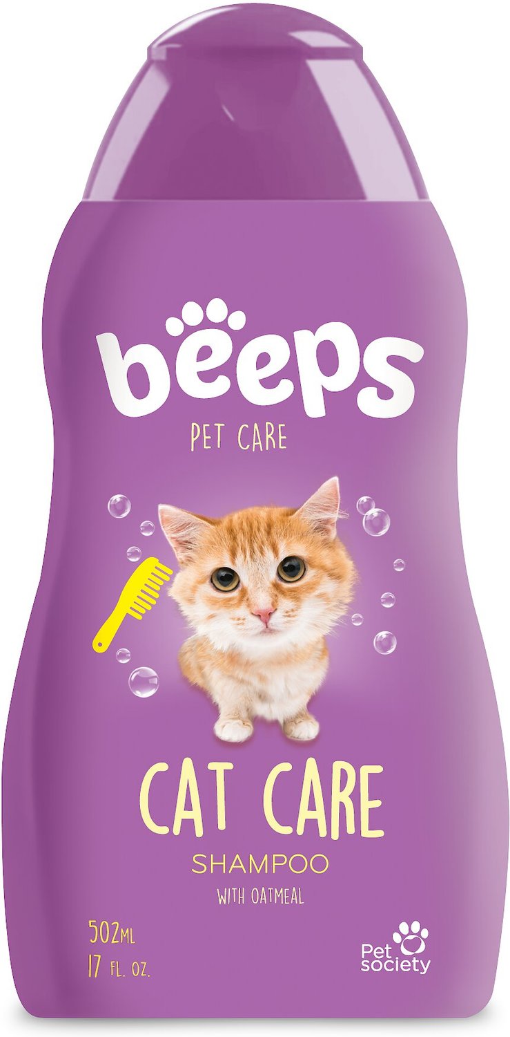 Beeps Oatmeal Cat Care Cat Shampoo, 17oz bottle