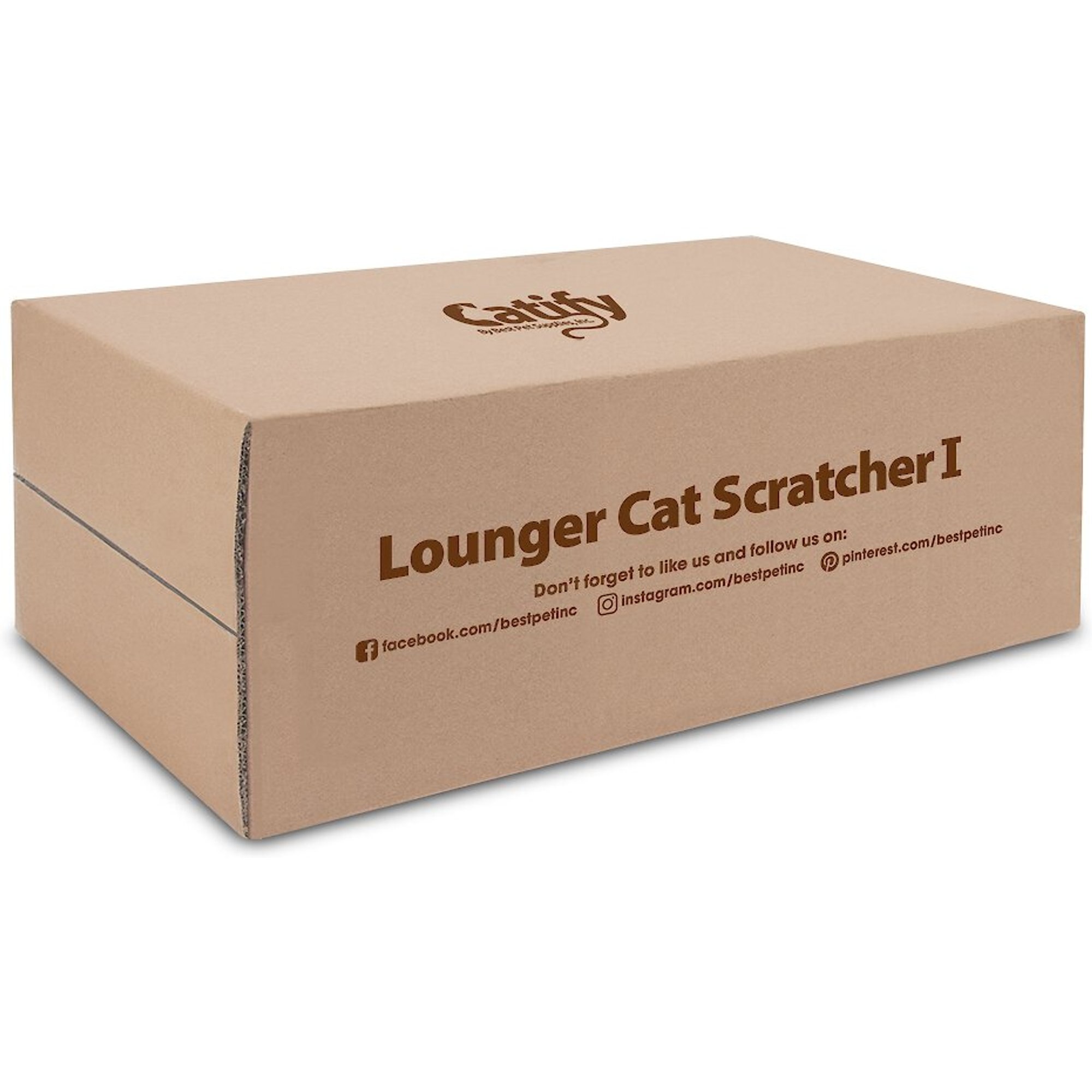 BEST PET SUPPLIES Catify Lounger Cardboard Catnip Scratcher Cat 