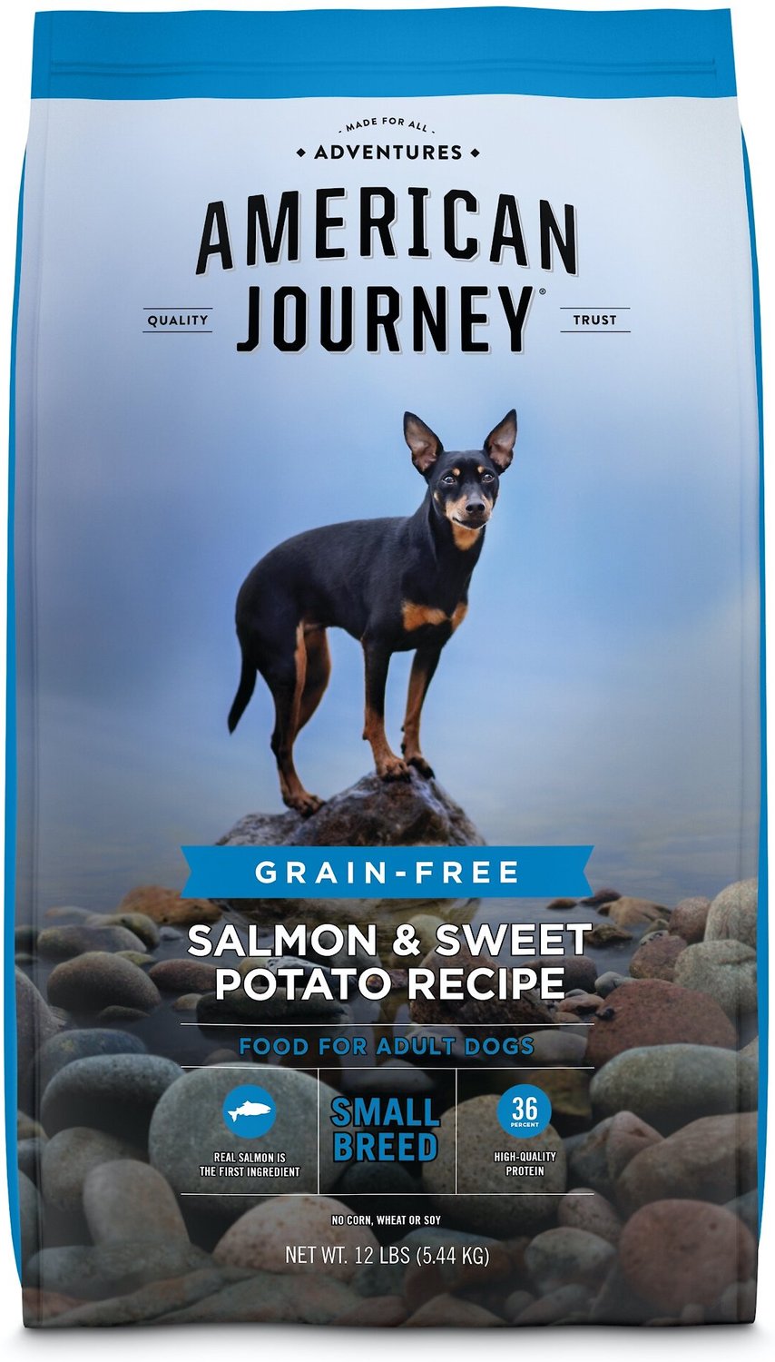 AMERICAN JOURNEY Small Breed Salmon & Sweet Potato Recipe ...
