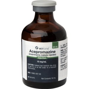 Acepromazine Injectable for Dogs, Cats & Horses, 50-mL Multi-Dose vial