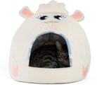 Best Friends by Sheri Novelty Hut Covered Cat & Dog Bed, Lamb