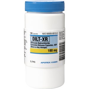 DILT-XR (Diltiazem Hydrochloride) Extended-Release Capsules, 180-mg, 1 capsule