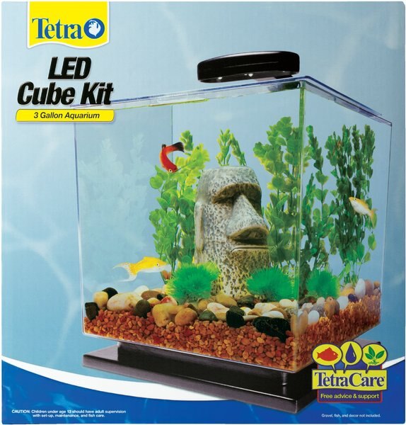 Tetra LED Cube Kit Fish Aquarium, 3-gal slide 1 of 6