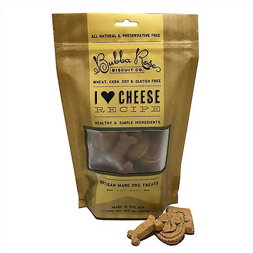 Bubba Rose Biscuit Co. I Heart Cheese Dog Treats, 6.5-oz bag slide 1 of 3